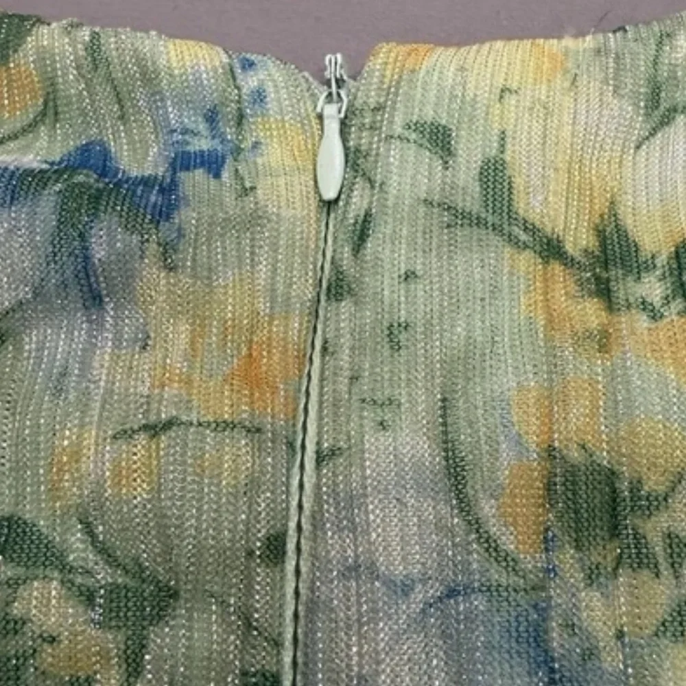 New Floral Flowy Green Handkerchief Dress Girls Size‎ 16 Easter Large Spring